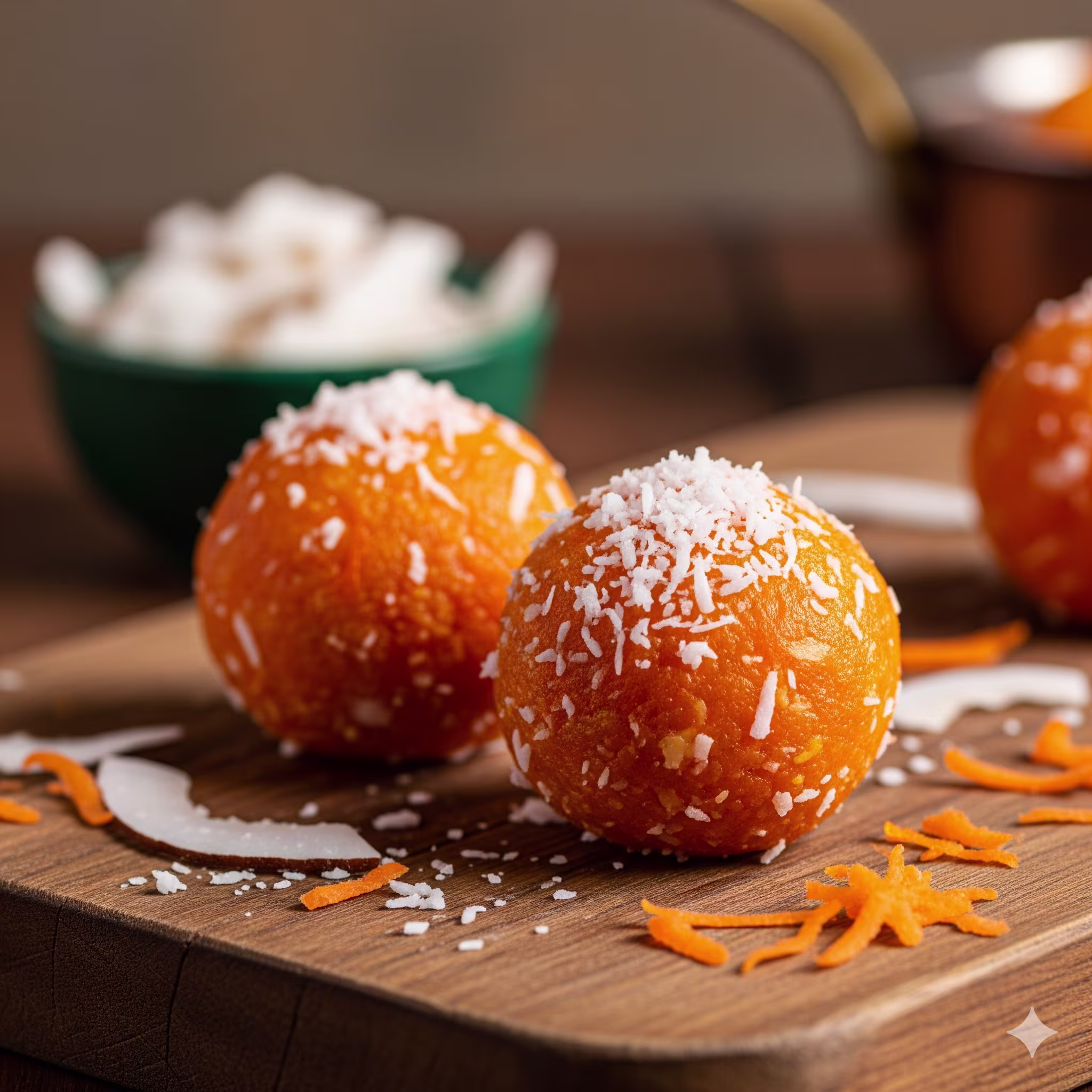 Carrot & Coconut Ladoo