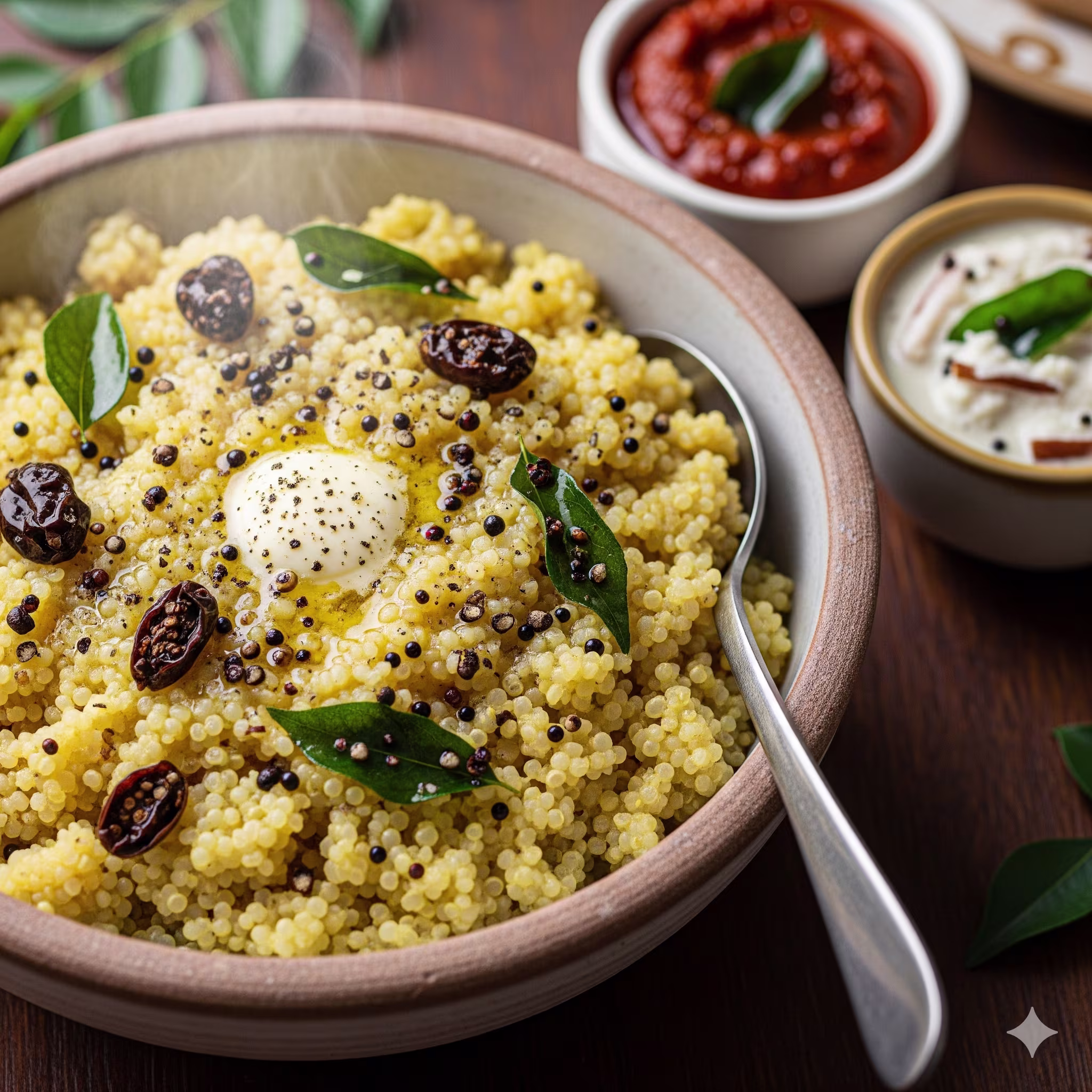 Quinoa Pongal with Black Pepper